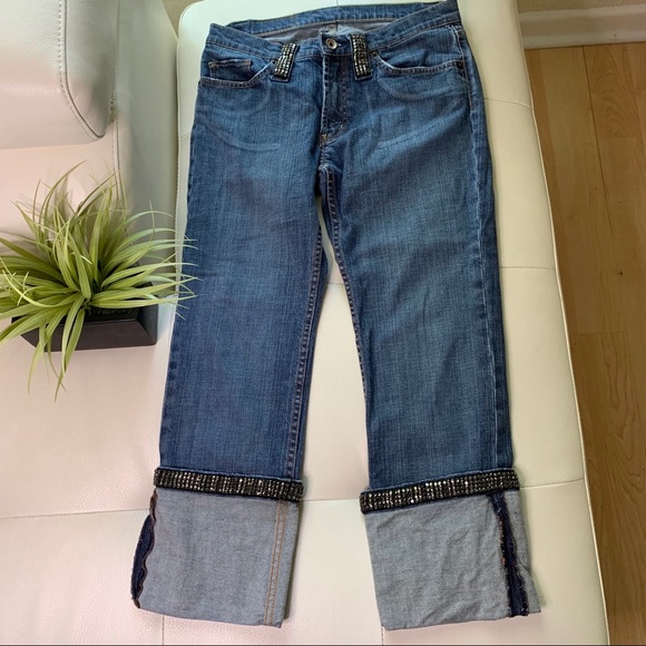 Express Denim - Express X2 Denim Laboratory JEANS Rhinestones